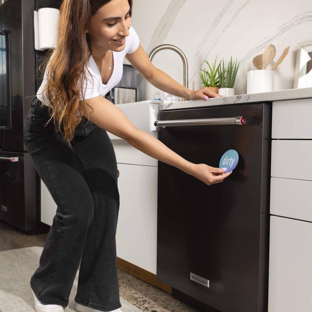 Dirty Clean Dishwasher Magnet - Essential Home Kitchen Gadget with Bold Visibility - Water Resistant & Universal Dishwasher Magnet Clean Dirty Sign for All Dish Washers