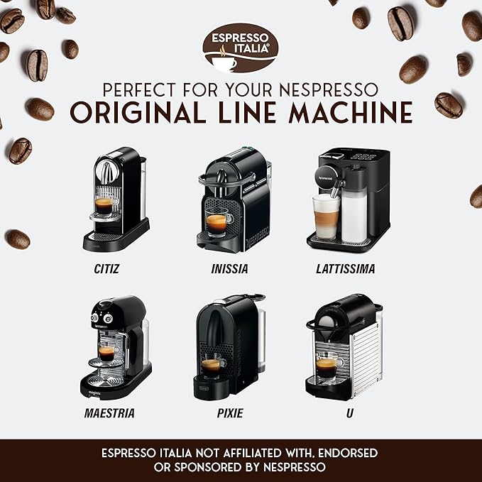 ESPRESSO ITALIA Capsules Compatible with Nespresso Machines, 100 Count - VARIETY PACK, Italian Coffee Pods Expresso