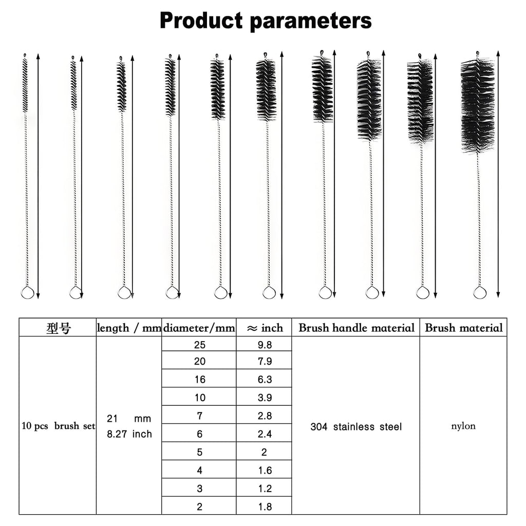 Espresso Machine Cleaning Brush - 15 PCS Long Handle Straw & Bottle Brush Kit, Flexible Scrubber for Coffee Pots, Mugs, Cups, Water Bottles, Glassware & Bent Pipes