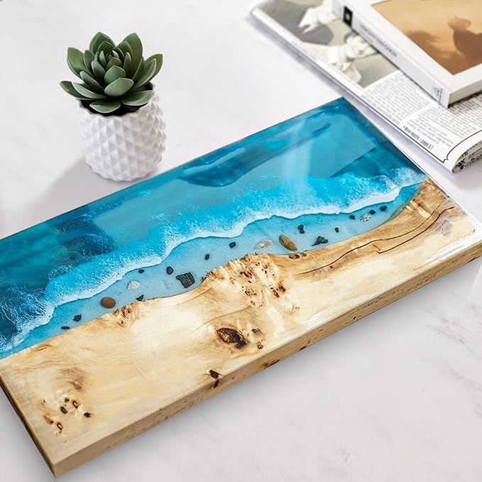 Extra Large Epoxy Resin Mold 22.63x11.81x1.38in, Reusable Resin Molds for River Table, Coffee Table, Trays, Cutting Boards, DIY Resin Art
