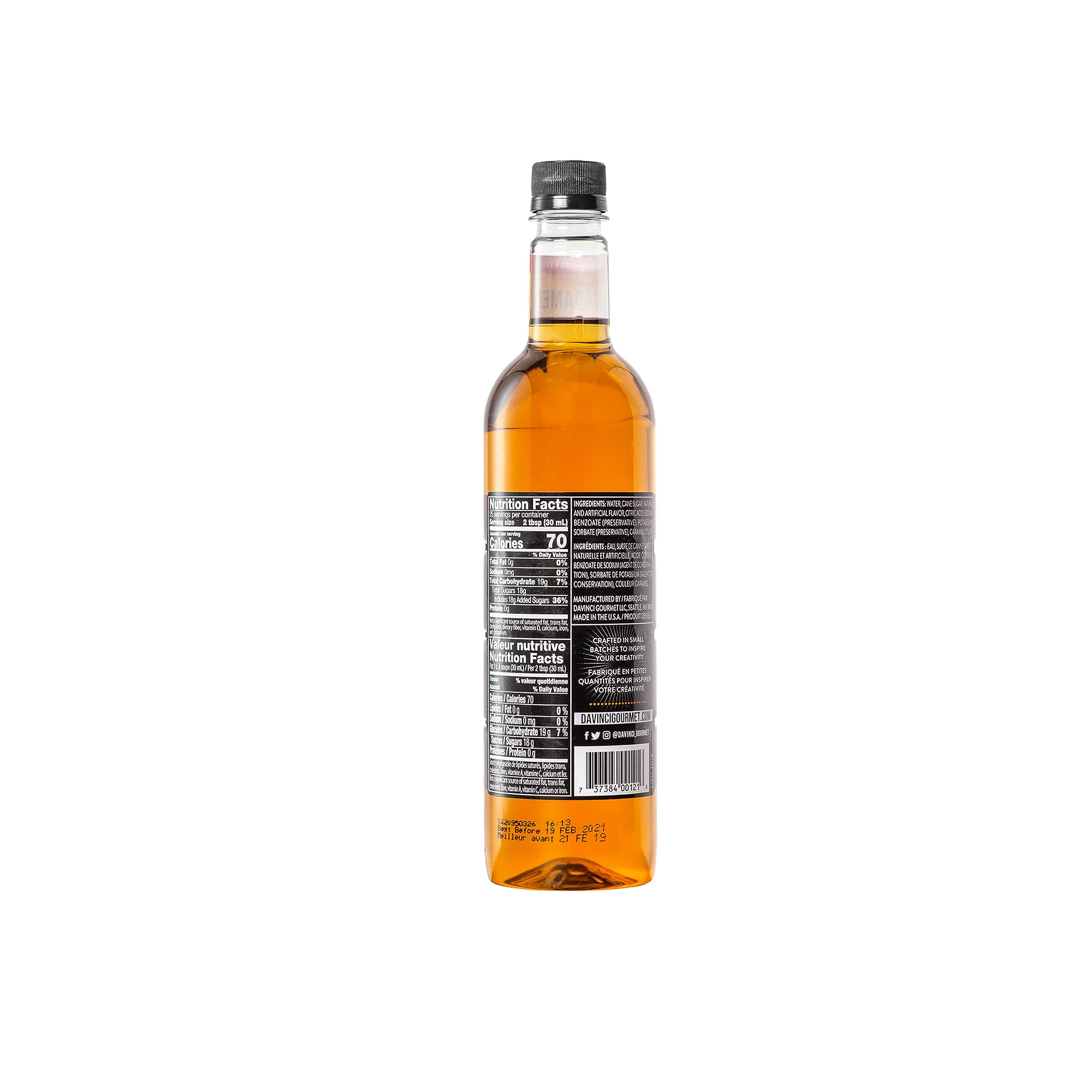 DaVinci Gourmet Classic Caramel Syrup, 25.4 Fluid Ounces (Pack of 1)