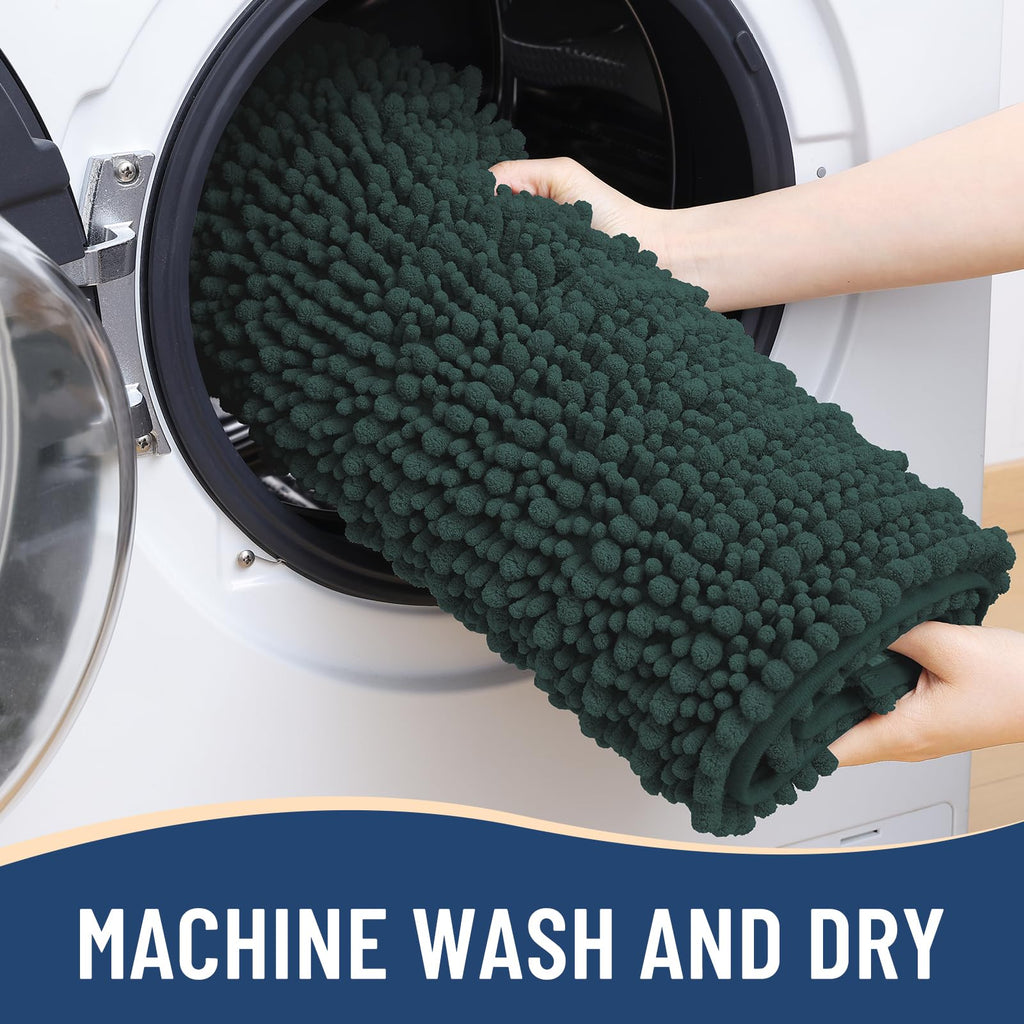 Arotive Bathroom Rugs Mat 54x24, Soft Absorbent Chenille Shaggy Bath Mat