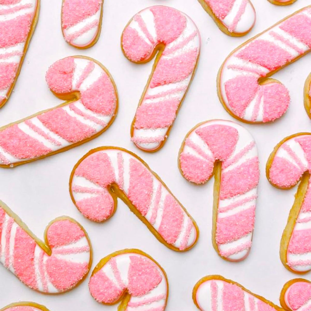 Kanehosi Christmas Cookie Cutters Large 6Pcs, Metal Christmas Hat Socks Candy Canes Santa Claus Ginger Man Mini Tree Shapes Cookie Cutters, 430 Stainless Steel Biscuit Fondant Doubt Cutter