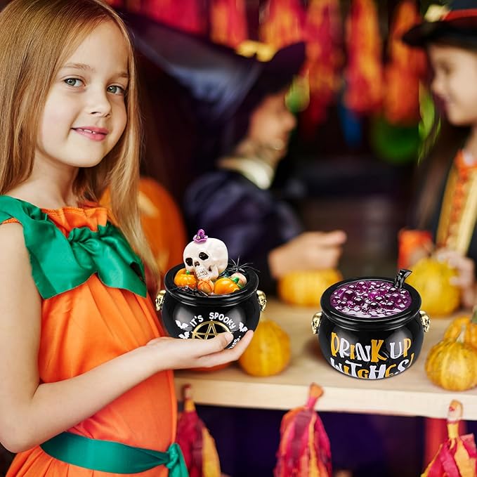 LET’S Resin Witch Cauldron Resin Mold, Halloween Resin Molds, 3D Jar Resin Molds Silicone 4.7'' Width, Large Jar Molds for Epoxy Resin Casting Craft, Storage Box,Candy Container,Candle Holder