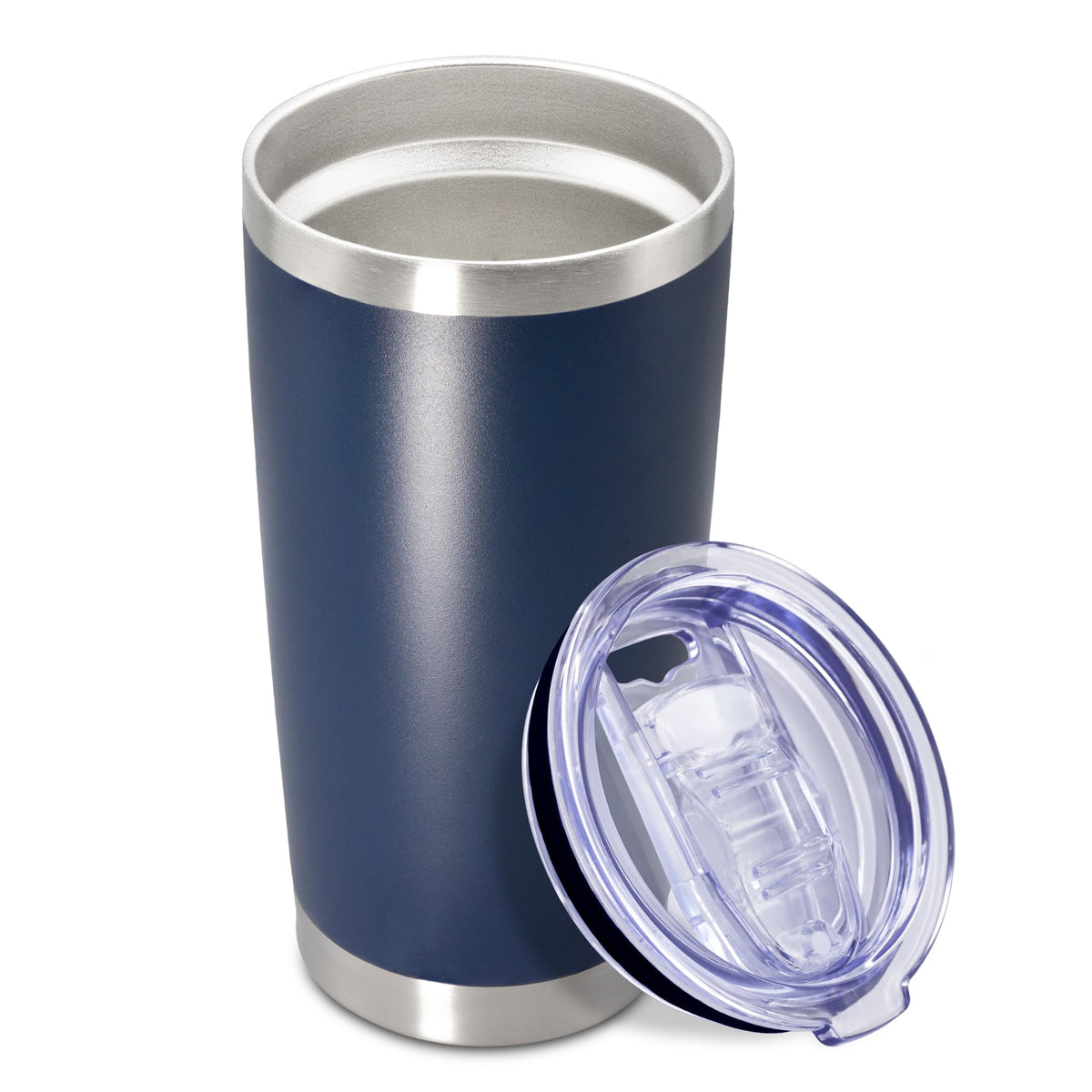 20oz Tumbler Insulated Coffee Tumblers with Lid Stainless Steel Black 8P