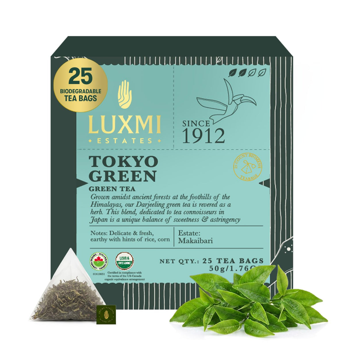 Luxmi Estates - Indian Passion 50g, 1.76 Oz loose tin caddy, Herbal tea