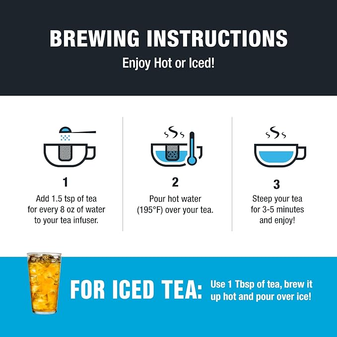 Tiesta Tea - Assam Black Tea, Loose Leaf, Single Origin Premium Black from India, High Caffeinated, Make Hot or Iced & Brews Up to 200 Cups, Pure Unblended, 16oz Resealable Bulk Pouch