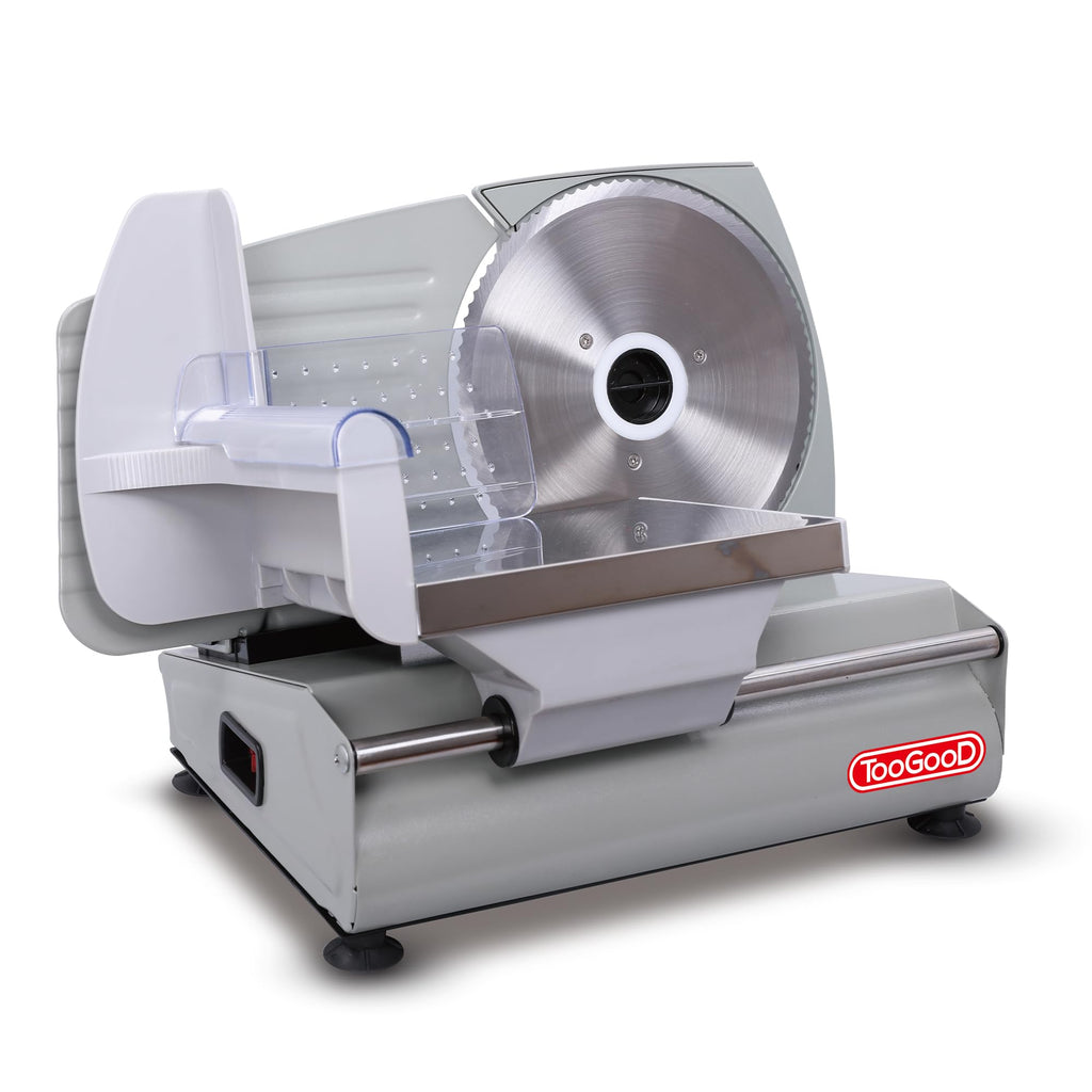 TOOGOOD Meat Slicer Machine for Home Use - Electric Deli Meat Slicer with 7.5" Stainless Steel Blade, Adjustable Thickness Food Slicers Cuts Meat, Bread, Cheese and Deli, Easy to Clean, Sliver