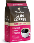 VitaCup Slim Ground Coffee, Diet Support with Ginseng & Garcinia, 11oz