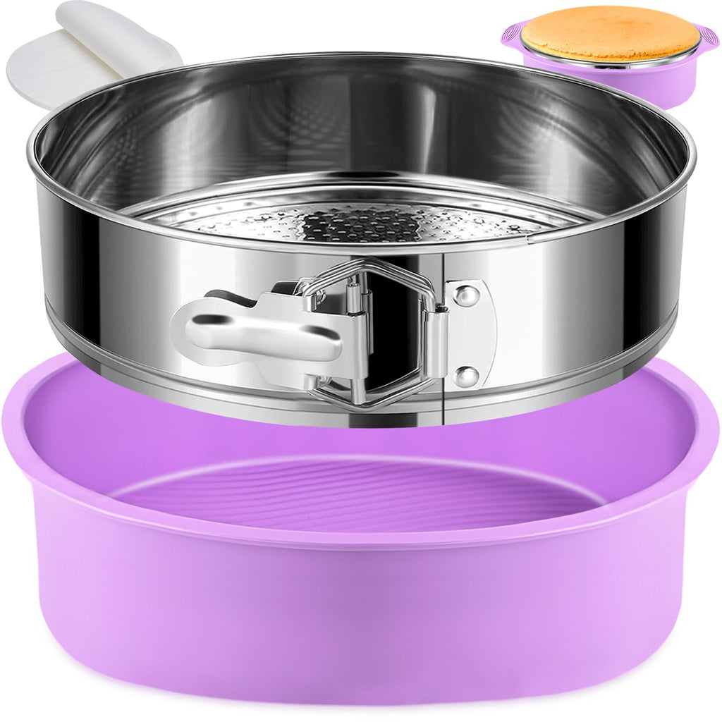 Molgree Non-toxic Springform Pan 9 Inch Nonstick Cheesecake Pan with Sleeve