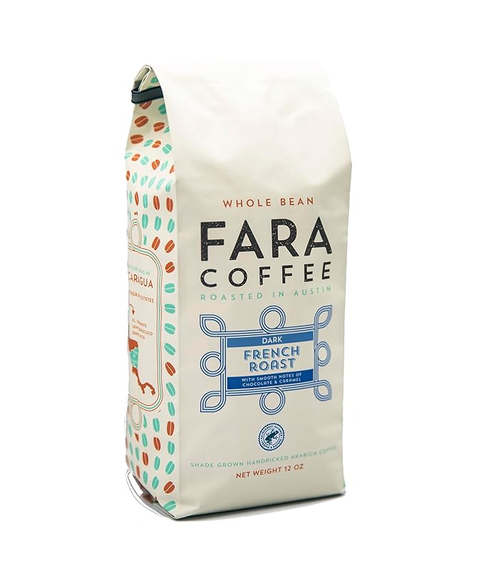 Fara Coffee, Whole Bean (French Roast (Dark), 5 Lb)
