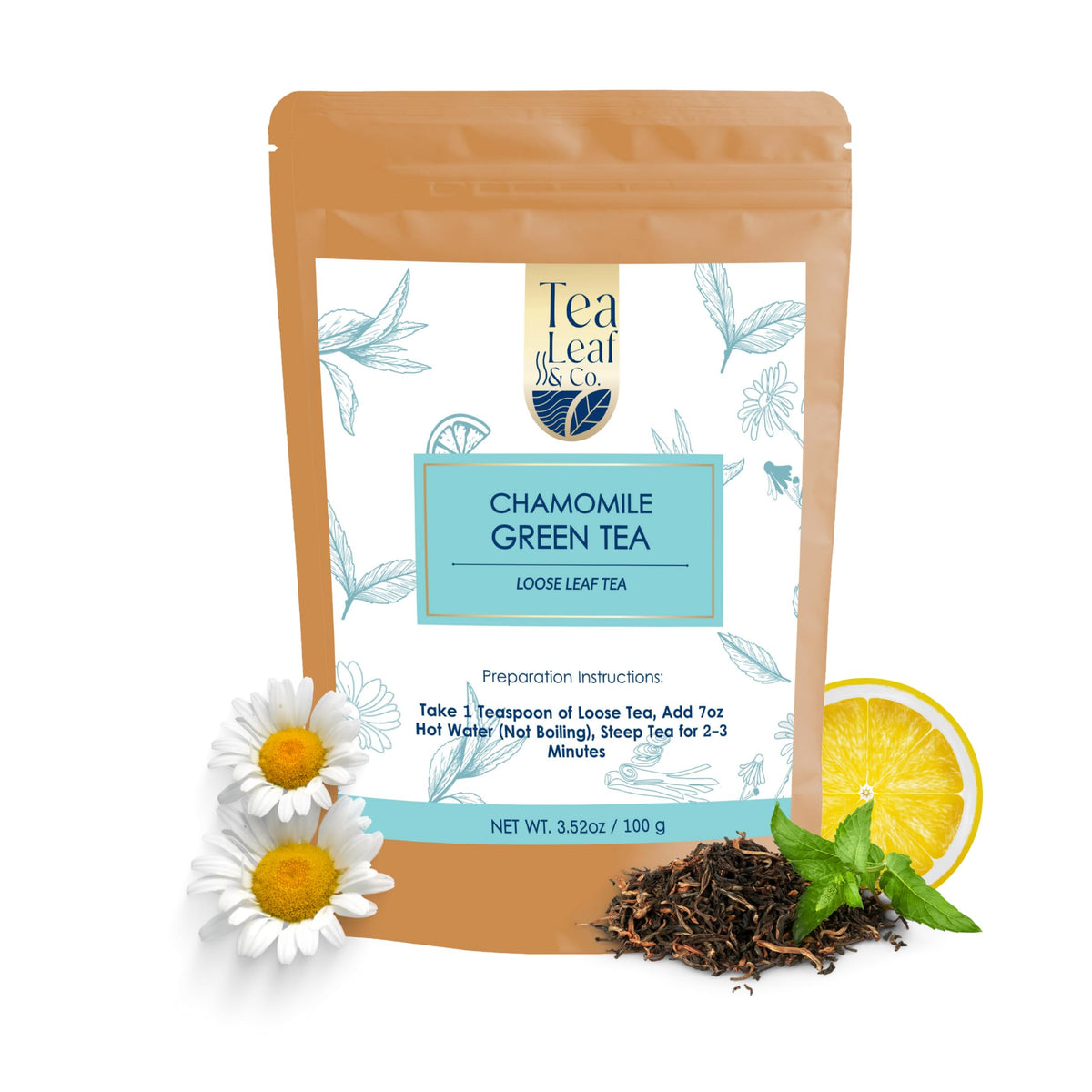 Sweet Hibiscus Cinnamon Green Tea (3.5oz), Natural Herbal Infusion, 50 Bags