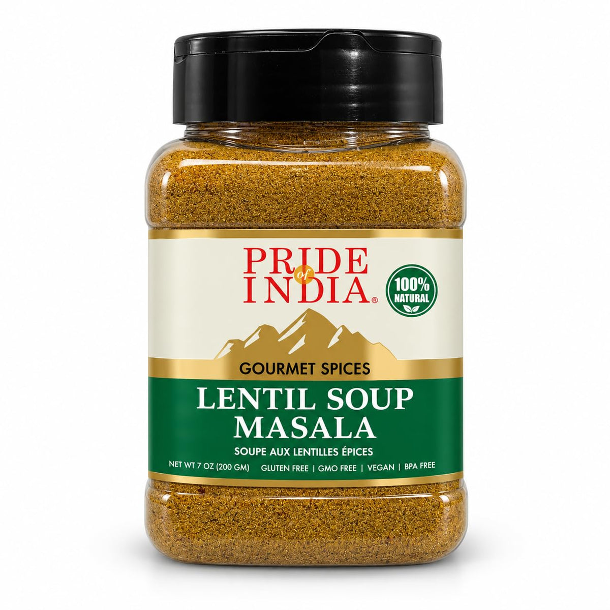 Pride Of India Chaat Masala Powder, 10.5 oz | Authentic Indian Chat Masala Seasoning | Tangy & Savory Spice Blend for Fruits, Salads, Snacks, Drinks & Curries | Dual-Sifter Jar
