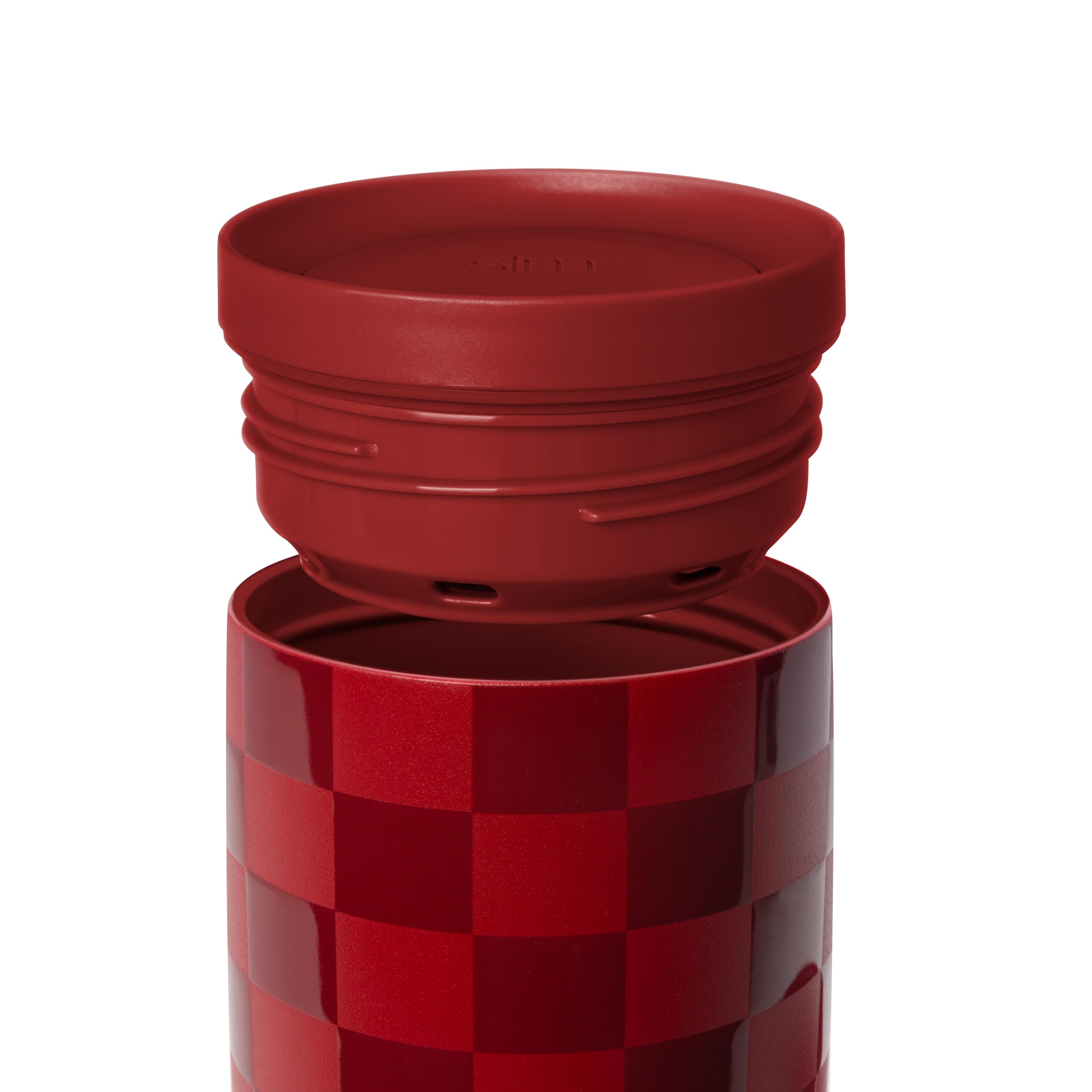 Simple Modern Insulated Travel Coffee Mug 360° Lid | 16oz | Checkered