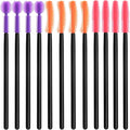 OIIKI 12 pcs Crevice Cleaning Brushes, Silicone Nook and Cranny Sewing Machine Cleaning Brushes, Tiny Cleaning Brushes for Small Crevices, Machine Gaps, Computer Keyboards (Orange, Purple, Red)
