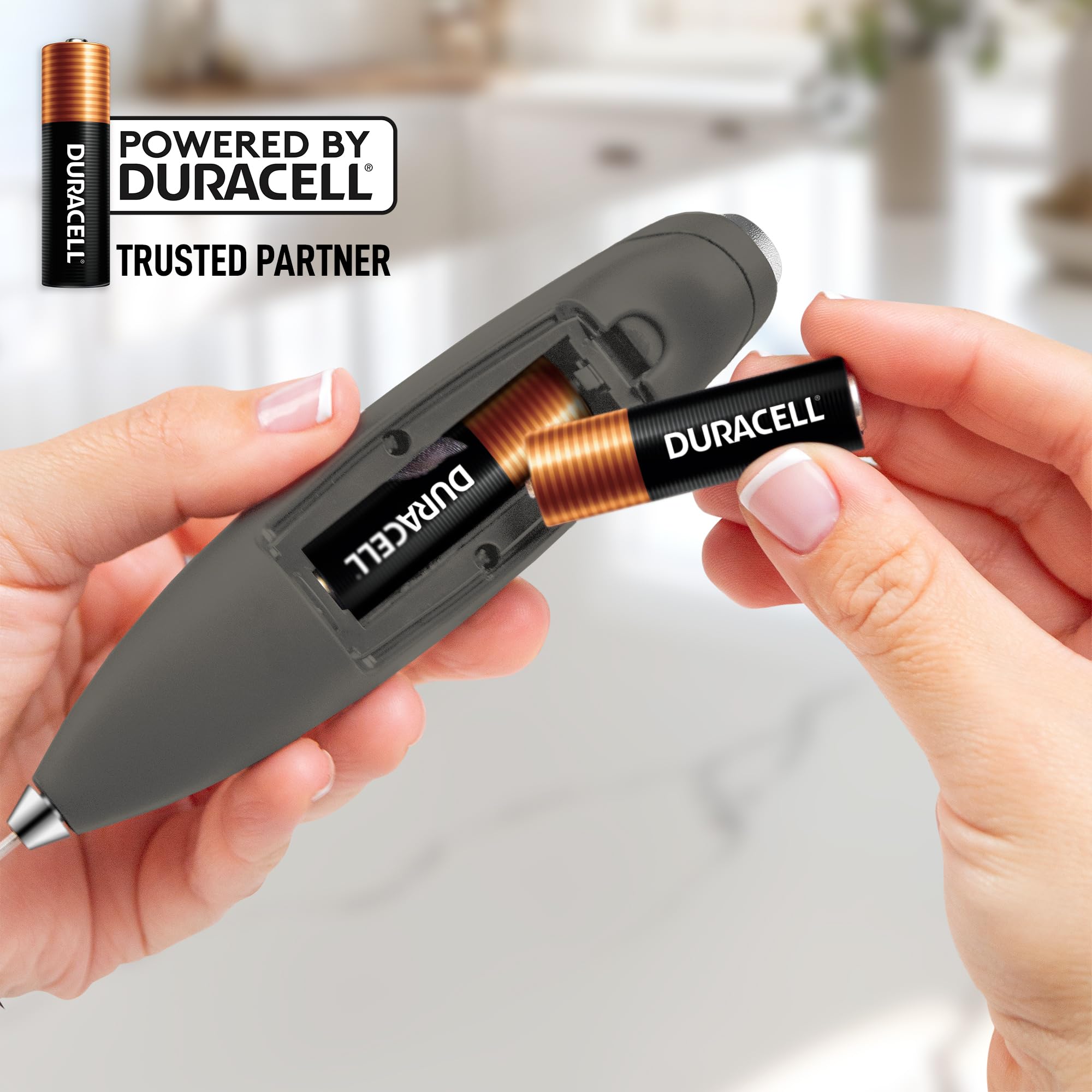 Zulay Kitchen Powerful Milk Frother Wand With Duracell Batteries - Ultra Fast Handheld Drink Mixer - Electric Whisk Foam Maker for Coffee, Lattes, Cappuccino & Matcha - Double Whisk - Charcoal
