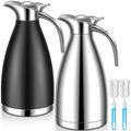 Uiifan 2 Pcs 68oz Thermal Coffee Carafe for Keeping Hot/Cold