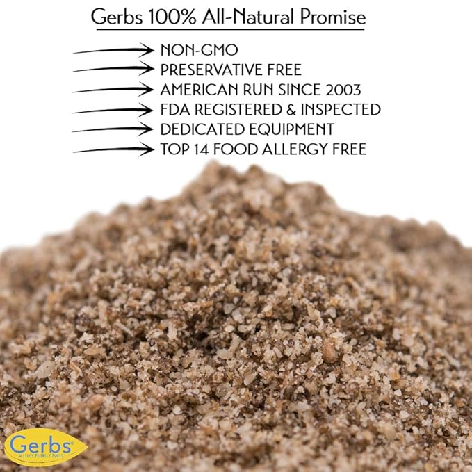 Raw Chia Seed Protein Meal Powder by Gerbs - 2 LBS Premium Seeds - Top 10 Food Allergen Free & Non GMO - Vegan & Kosher - Seed Country of Origin Mexico - Made in Rhode Island