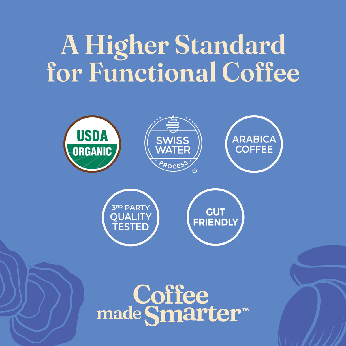 Four Sigmatic Organic Balance Adaptogen Ground Coffee | Medium Roast USDA Organic Coffee with Ashwagandha, Chaga Mushroom, Eleuthero and Tulsi | Focus and Energy Boosting Coffee | 12oz Bag
