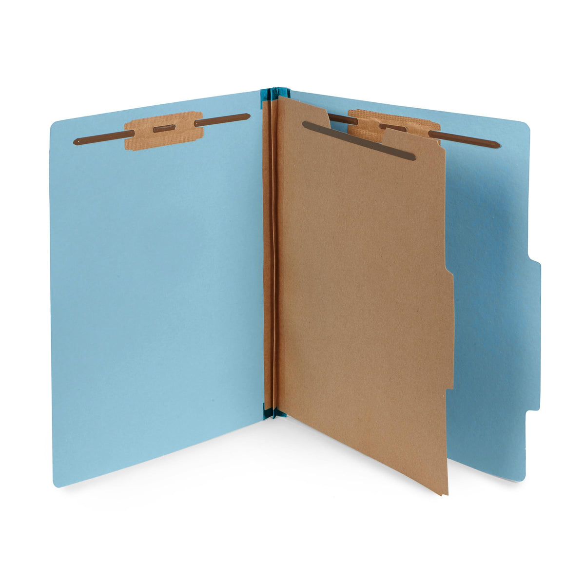 Blue Summit Supplies 10 Classification Folders, 1 Divider, Light Blue