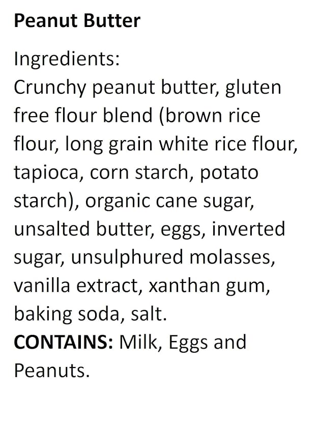 WOW Baking Company Gluten-Free Cookies, Peanut Butter, 8 Ounce (Pack of 6)