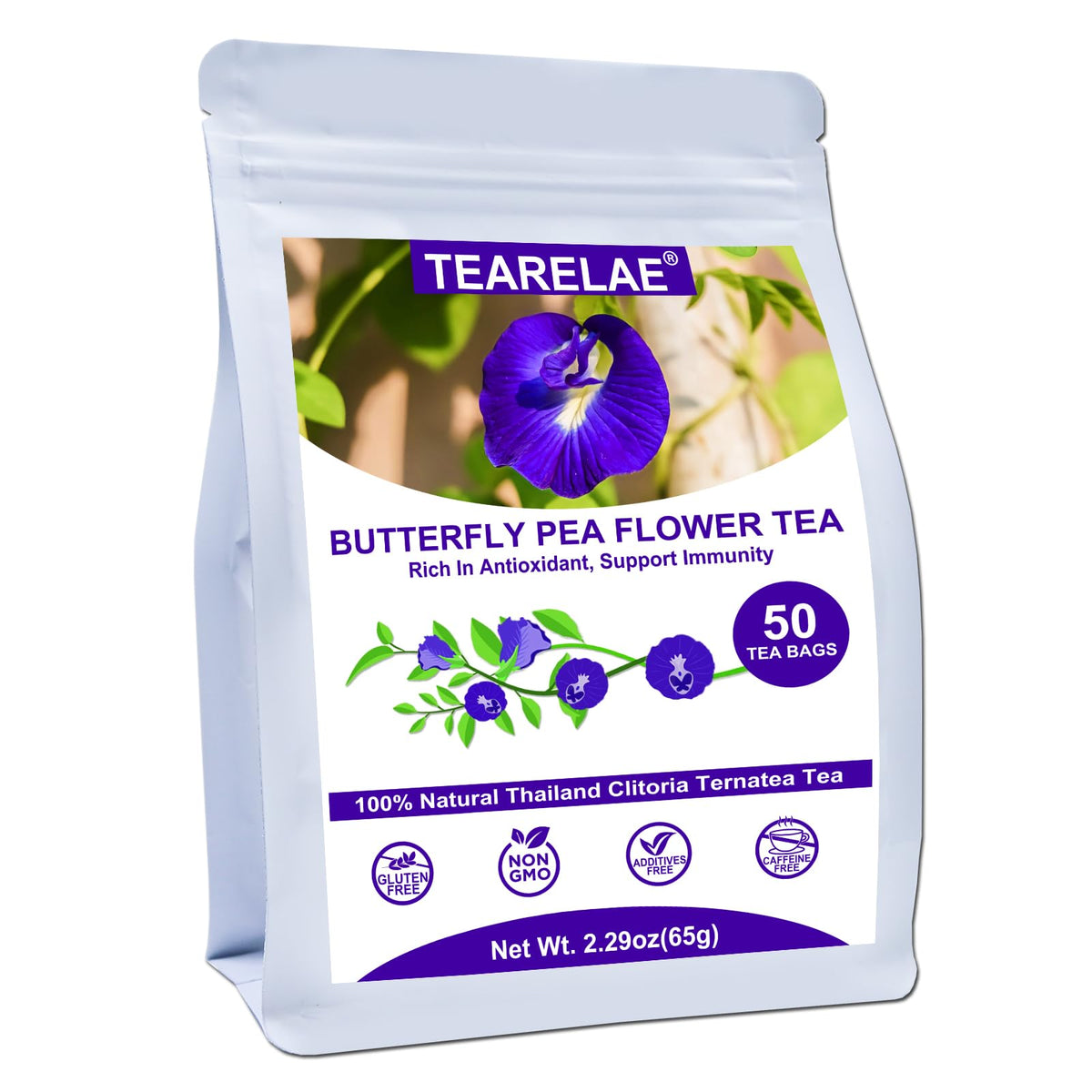 TEARELAE - Linden Tea Bags, 45 Ct, Linden Flower & Leaf, Te de Tilo
