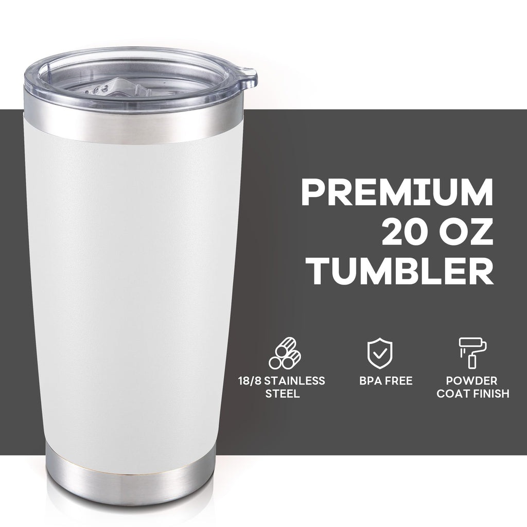 20 oz Tumbler with Lid Stainless Steel Insulated Tumblers Bulk Cups Mug