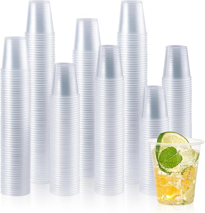 Vplus 2000 Pack 7 OZ Drinking Clear Disposable Plastic Cups for Business