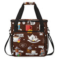 FengQuGou Coffee Culture Maker Carring Bag Cafe Travel Carrying Storage Tote Compatible with Keurig K-Mini or Plus Portable Single Serve Brewer Case Pockets for K-cup Pods
