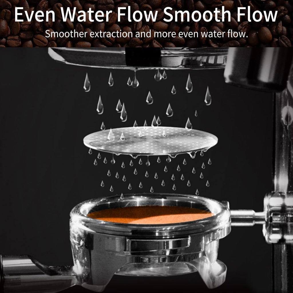 Gmnuiy 58.5mm,Espresso Accessories Kit, 24PCS Coffee Tamper Set ， Barista Kit, WDT Tool,stainlesss Frothing Pitcher, Stirrer, Tamper Mat, Latte Art Pen ， Coffee puck screen