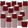 500 Pack Paper Espresso Coffee Cups, 4 oz Disposable Coffee Cups,Corrugated Insulated Ripple Wall, Paper Ripple Cup for Coffee, Hot Chocolate and Hot Tea Drinks -Red