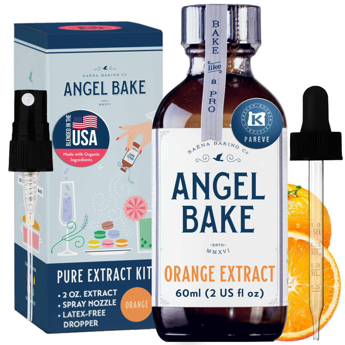 Angel Bake Pure Bulgarian Rose Extract for Baking, Lattes, Tea, 2 oz