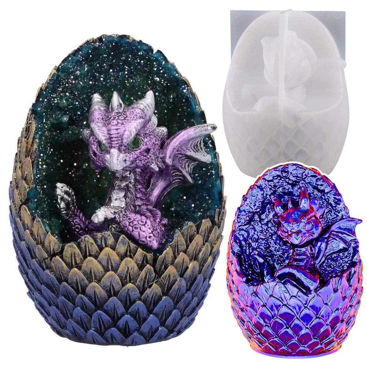 2 Pack Diamond Cylinder Twist Candle Mold - Silicone Mold for Cake Decoration, Round Shape Soap, Flower Fondant, and Resin