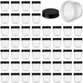 novelinks 4 oz Plastic Small Mason Jars and Small Plastic Jars with Lids
