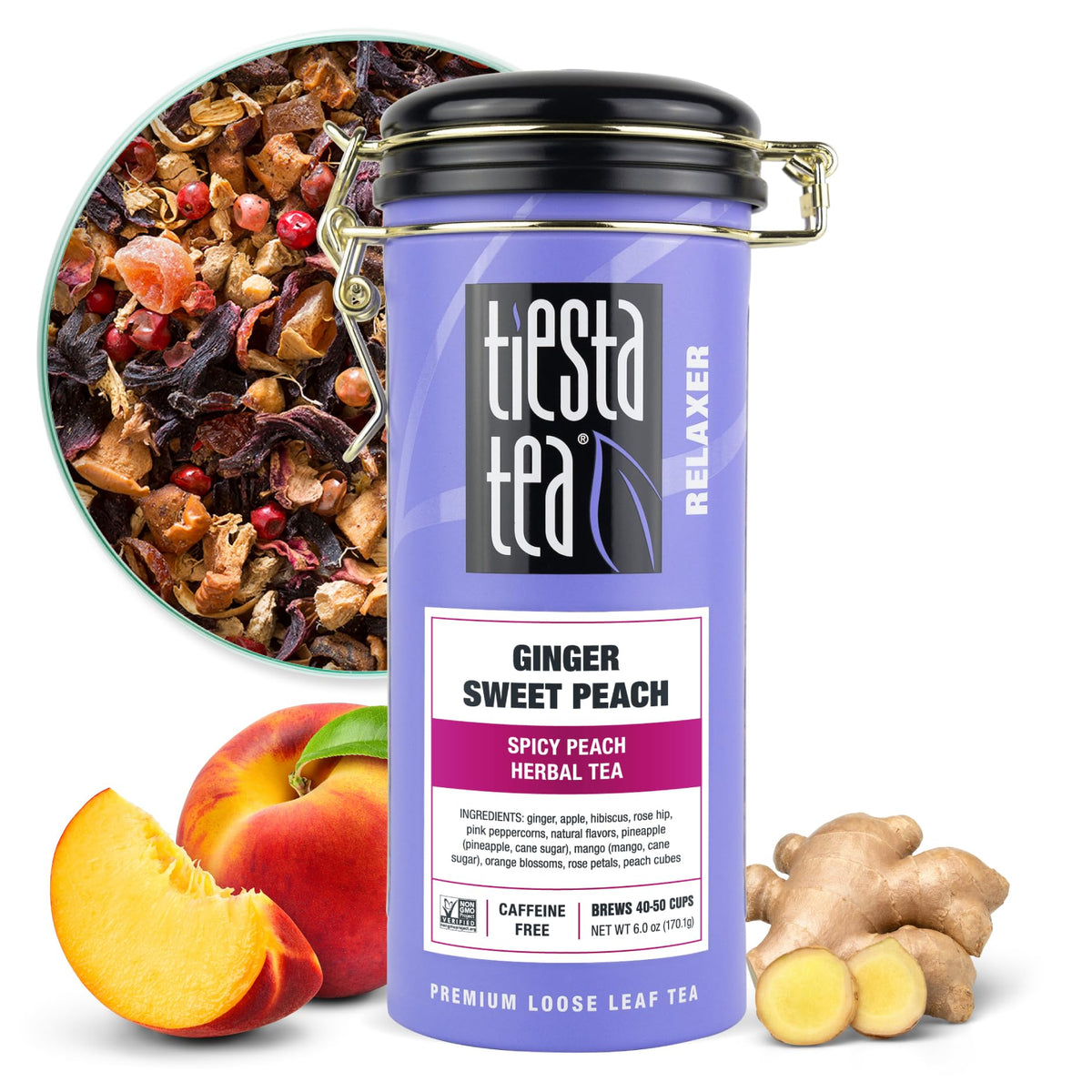Tiesta Tea Palm Beach Punch Fruit Punch Herbal Tea Loose Leaf 2oz Pouch