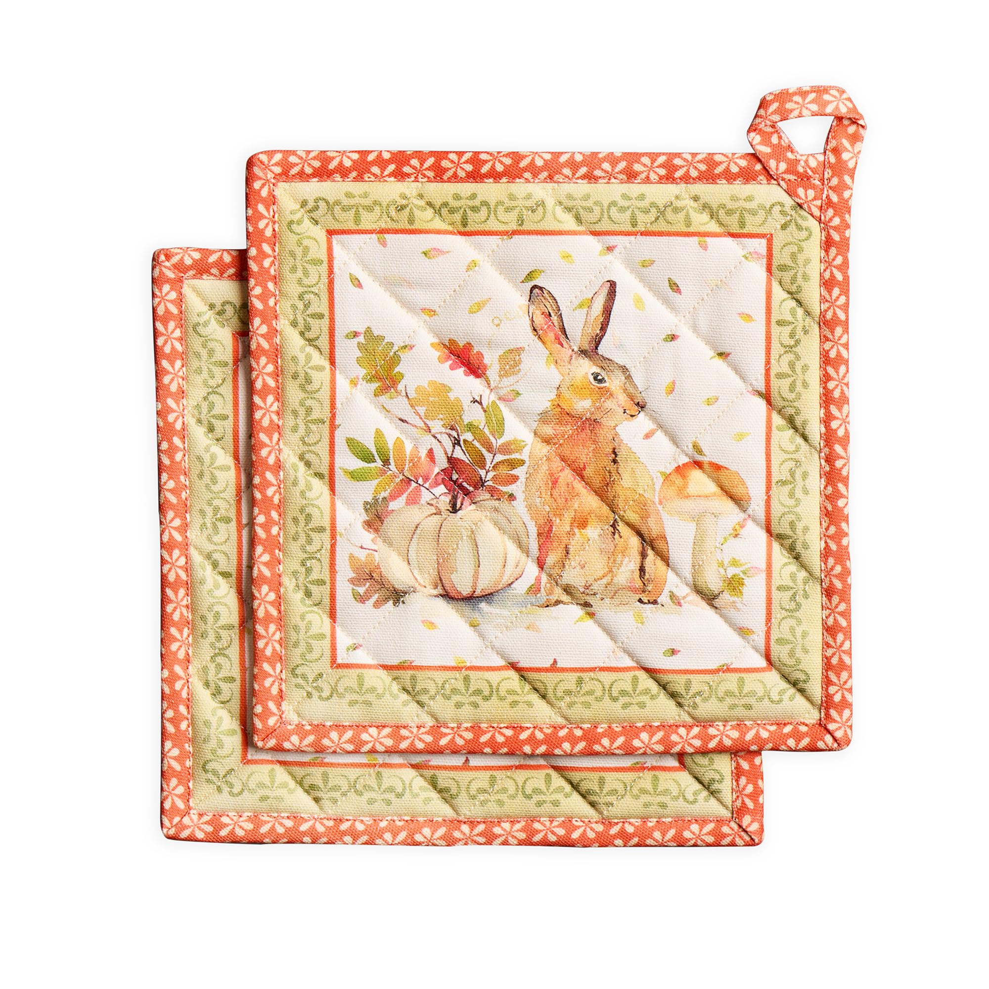 Maison d' Hermine Pot Holders 100% Cotton Potholders (8" x 8", Pack of 2)
