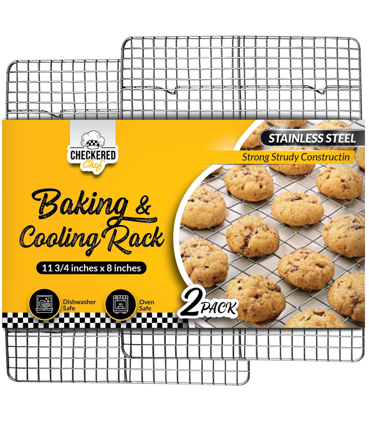 Checkered Chef Cooling Racks for Cooking and Baking - Cooling Wire Rack