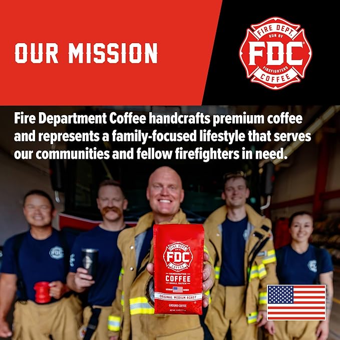 Fire Department Coffee Shellback Espresso Ground Coffee - 12 oz, Pack of 2