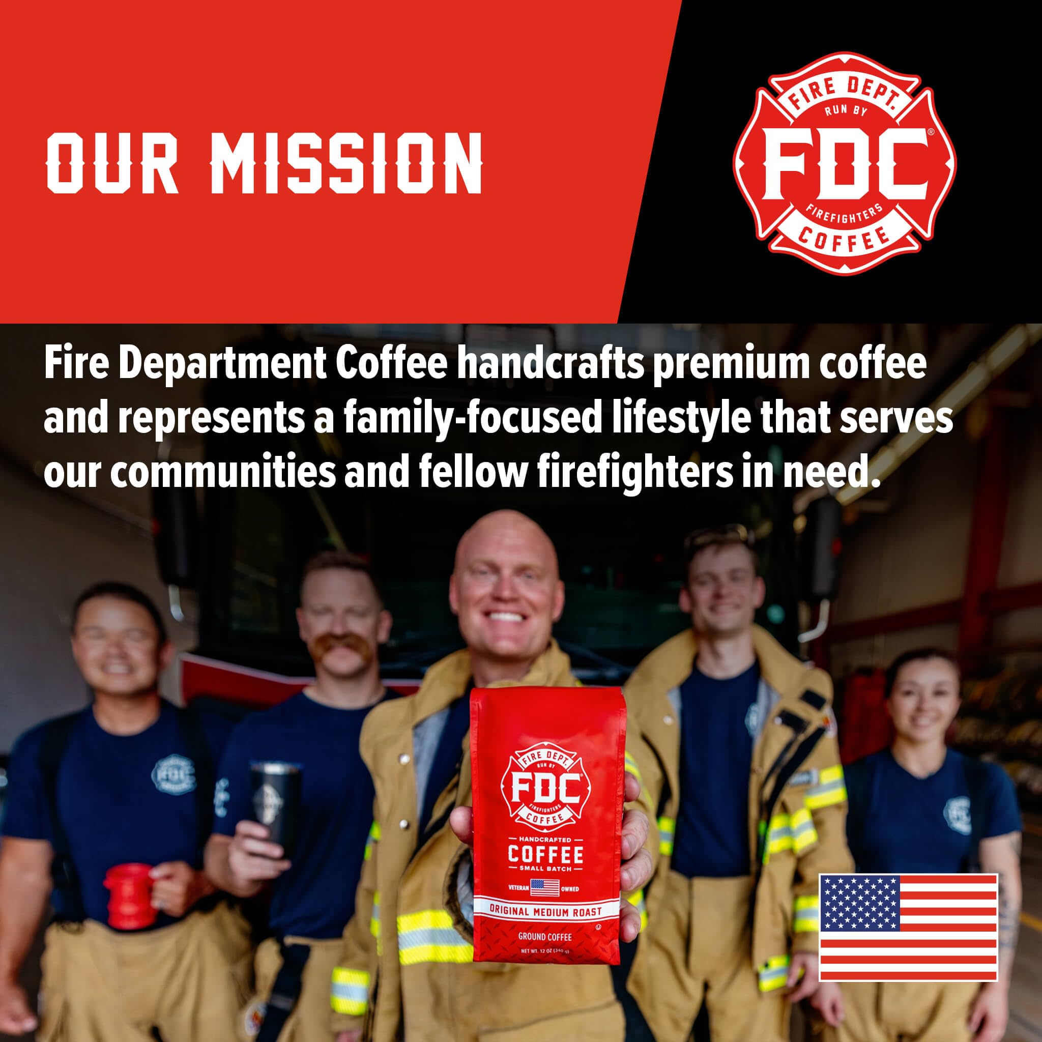 Fire Department Coffee Original Ground Coffee - 12 oz