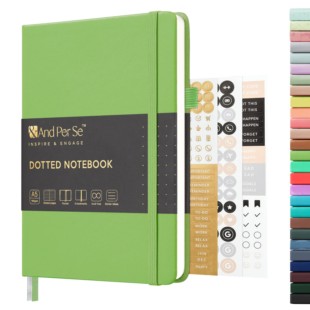 &And Per Se Blank Sketch Notebook, A5 Hardcover, 160 Pages 100gsm Thick Paper, Unlined Journal for Drawing, Doodling, Hand Lettering – Creative Gift for Artists, Designers, Writers (Pink)