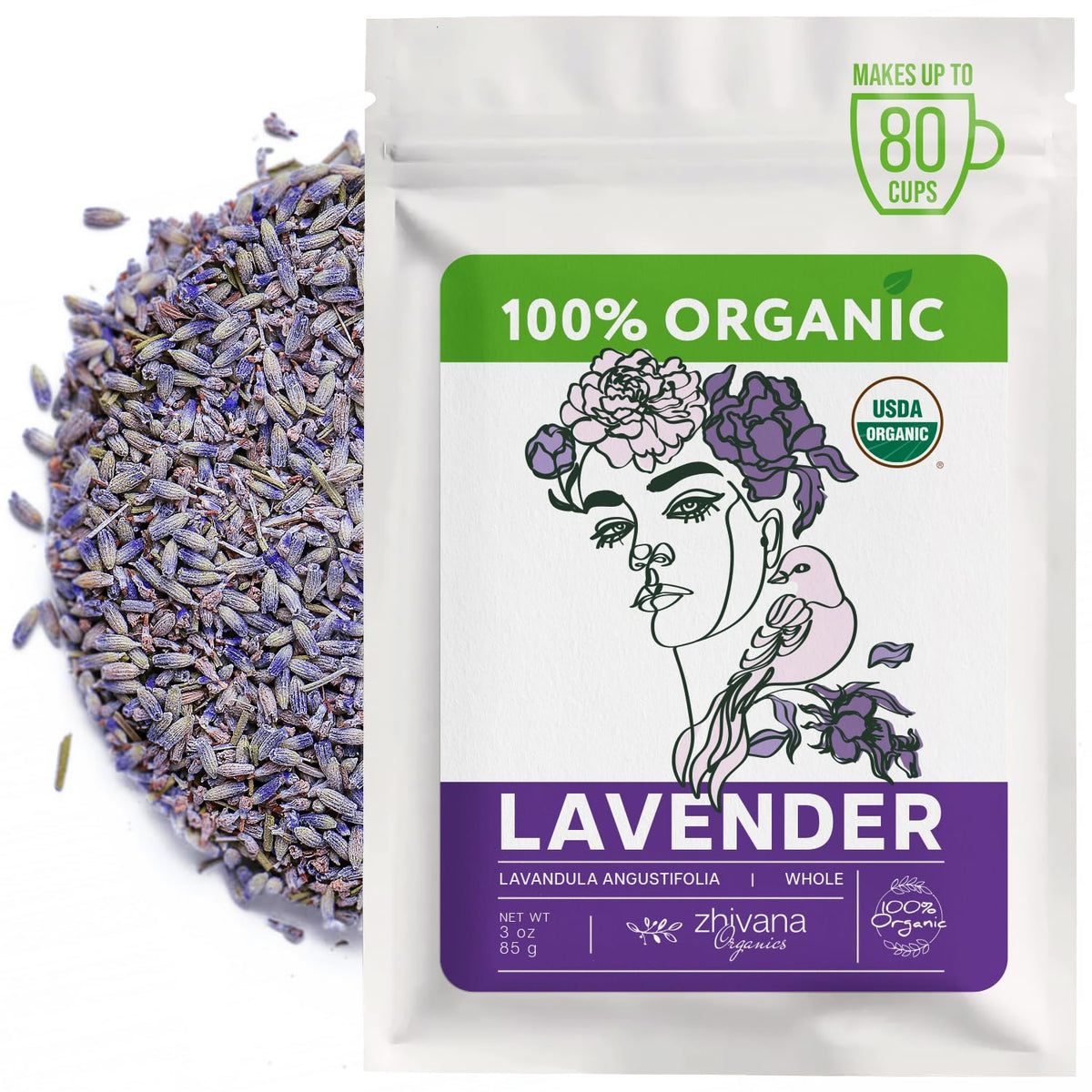 Super Value Pack 5 LB – Organic Culinary Lavender Flowers Bulk - Edible