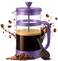 Utopia Kitchen 12 Ounce 0.35 Liter French Press Coffee Maker, Tea Maker, Travel Coffee Presses, Heat Resistant Thickened Borosilicate Coffee Pot for Camping Travel Gifts, Plum Pack of 1