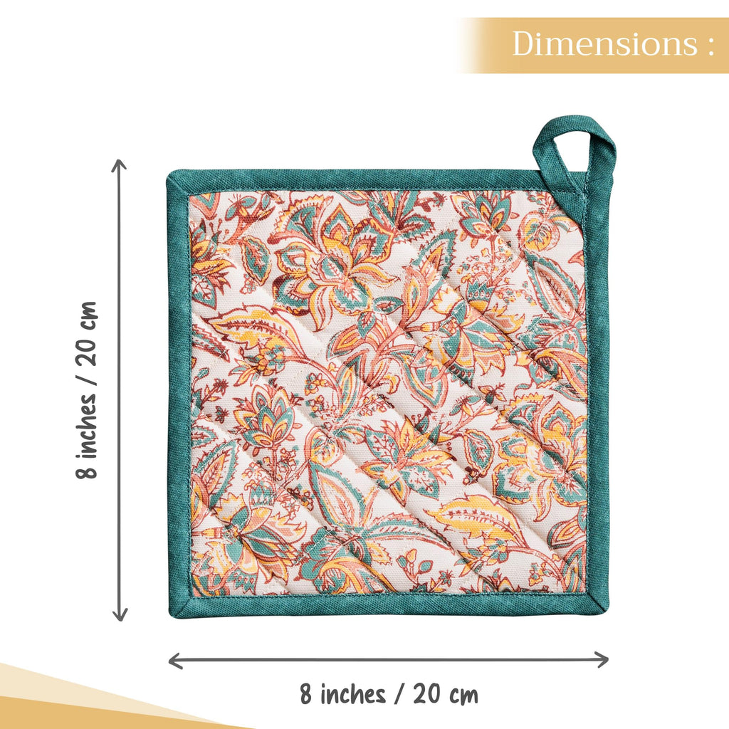 Maison d' Hermine Pot Holders 100% Cotton Potholders (8" x 8", Pack of 1)