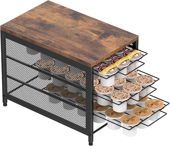 Coffee Pod Holder for Counter, 3 Tier Coffee Pod Drawer for K Cpus