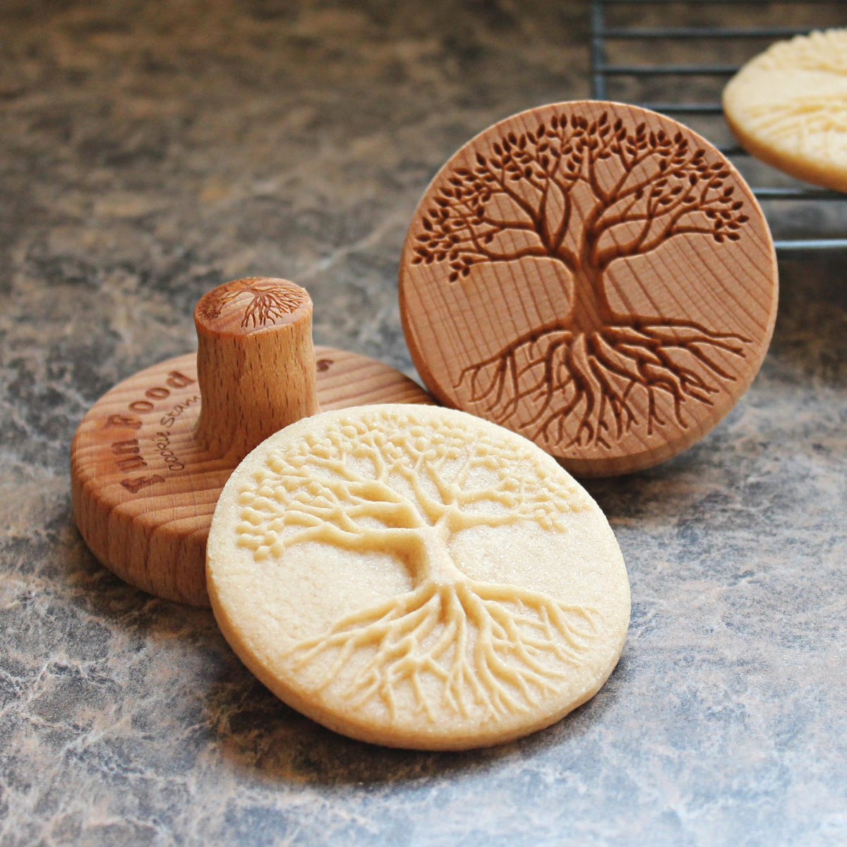 Fun Food Tools, Wood Cookie Stamp, 2.5 Inch (Chartres Cathedral CS-056)