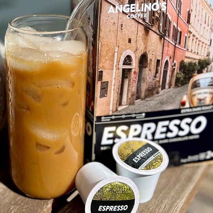 Angelino's Coffee Reserve Variety Pack, 96 Count – 4 Premium Single-Origin Blends, K Cup Compatible for Keurig – Italian Roast, Mad Professor, Breakfast in Antigua & Costa Rica Volcanica