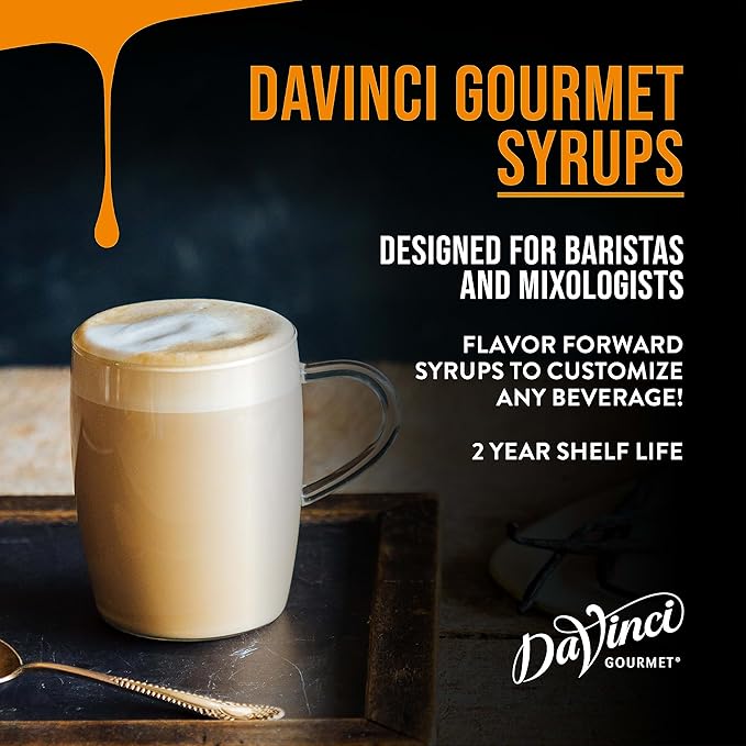 DaVinci Gourmet Classic Peach Syrup, 25.4 Fluid Ounces (Pack of 4)