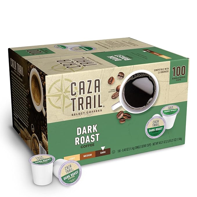 Caza Trail Coffee Pods, Blonde Roast, Single Serve (Packing May Vary)