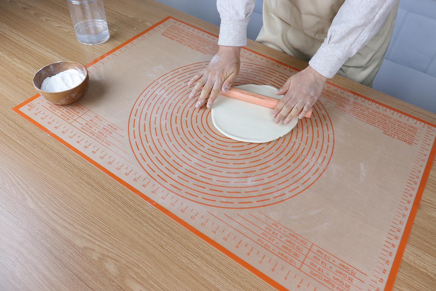 Silicone Pastry Mat 34X26 inch Baking mat Perfect for Dough, Pastry, Pie Crust, Fondant, Cookies, Bread, Pasta/Pizza,Pastry Board, Kitchen Counter Mat