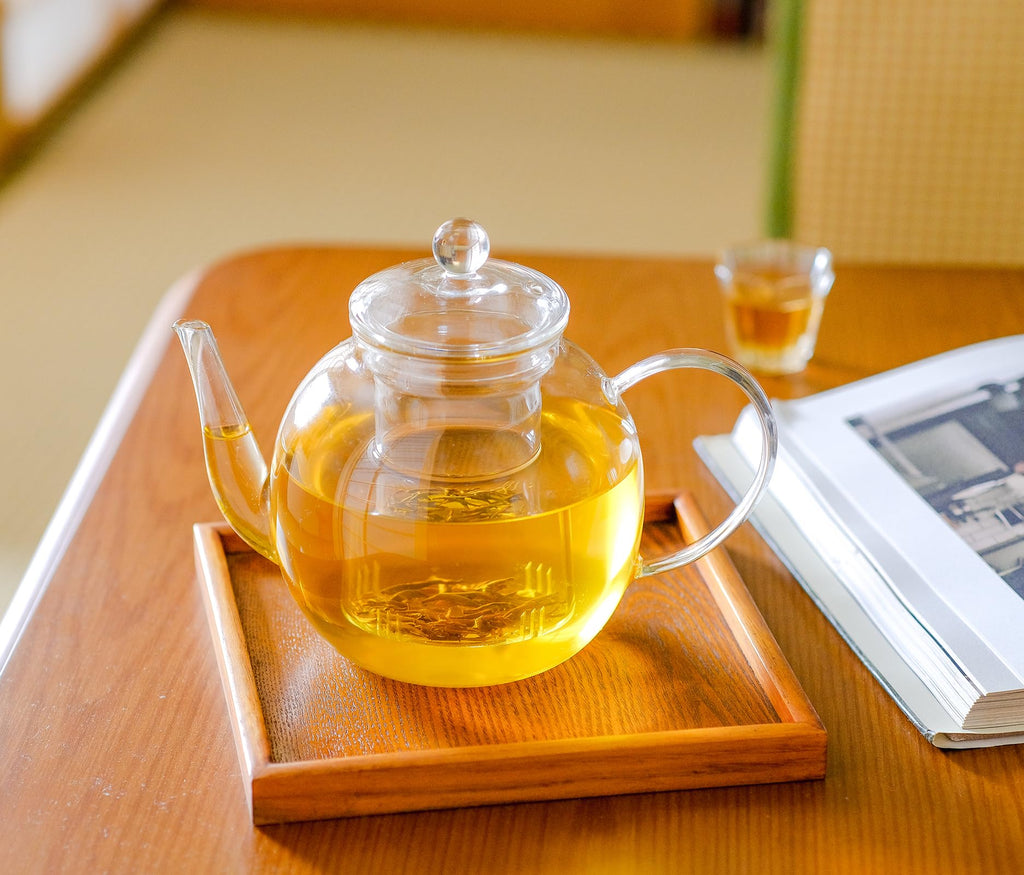 Wlasss Large Glass Teapot with Infuser, 1530 ml/52 oz Clear Tea Kettle